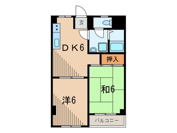 ハイネス・イ－ストⅡの物件間取画像